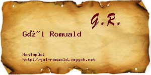 Gál Romuald névjegykártya